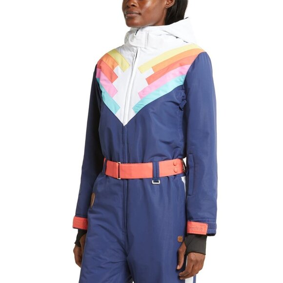 Tipsy Elves Multicolor Chevron Jumpsuit - Picture 3 of 14